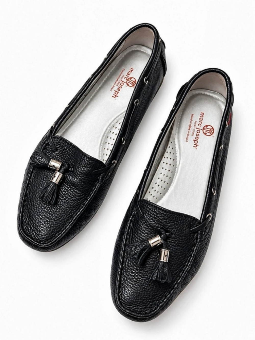 Marc Joseph New York Size 8.5 Murray Hill Tassel Loafer Black